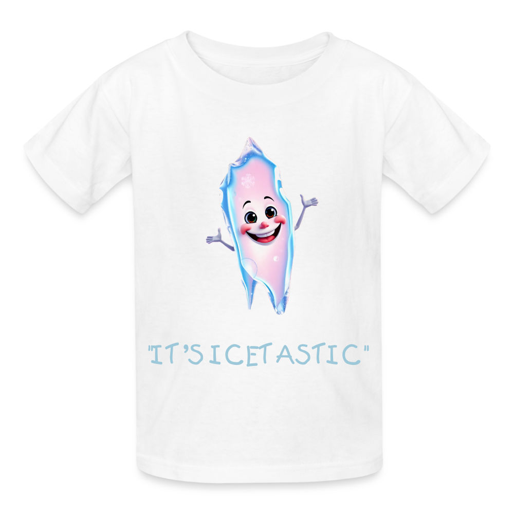 "IT'S ICETASTIC" CHILDREN'S T-SHIRT - white