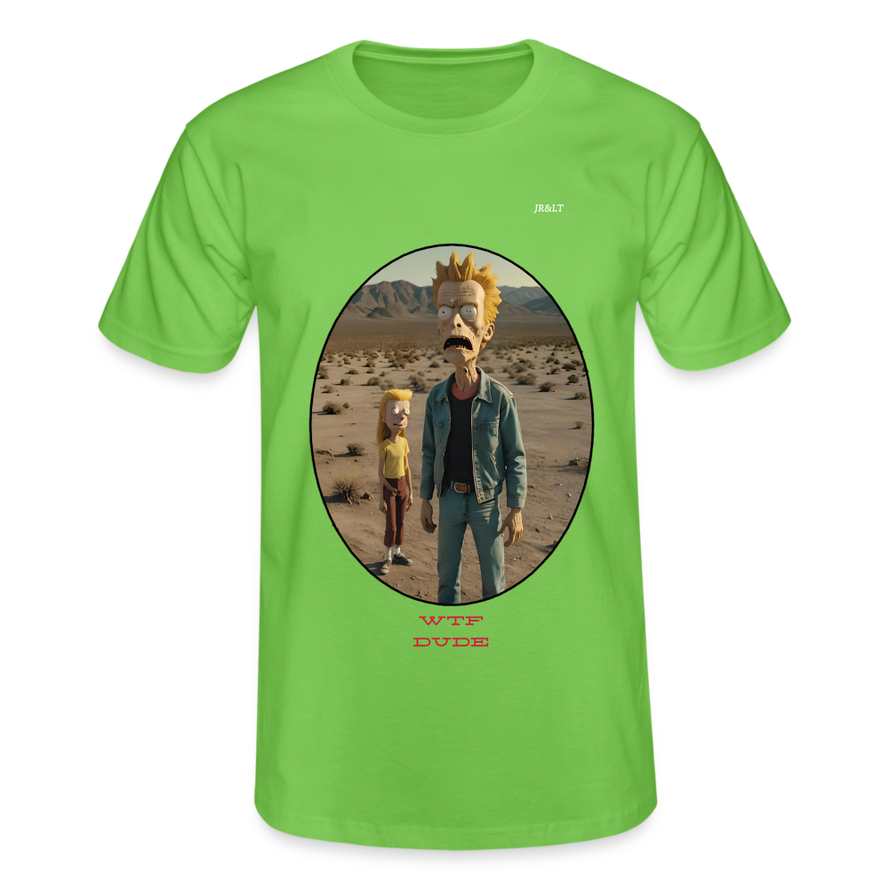 WTF DUDE!! MEN'S CLASSIC T-SHIRT - light green
