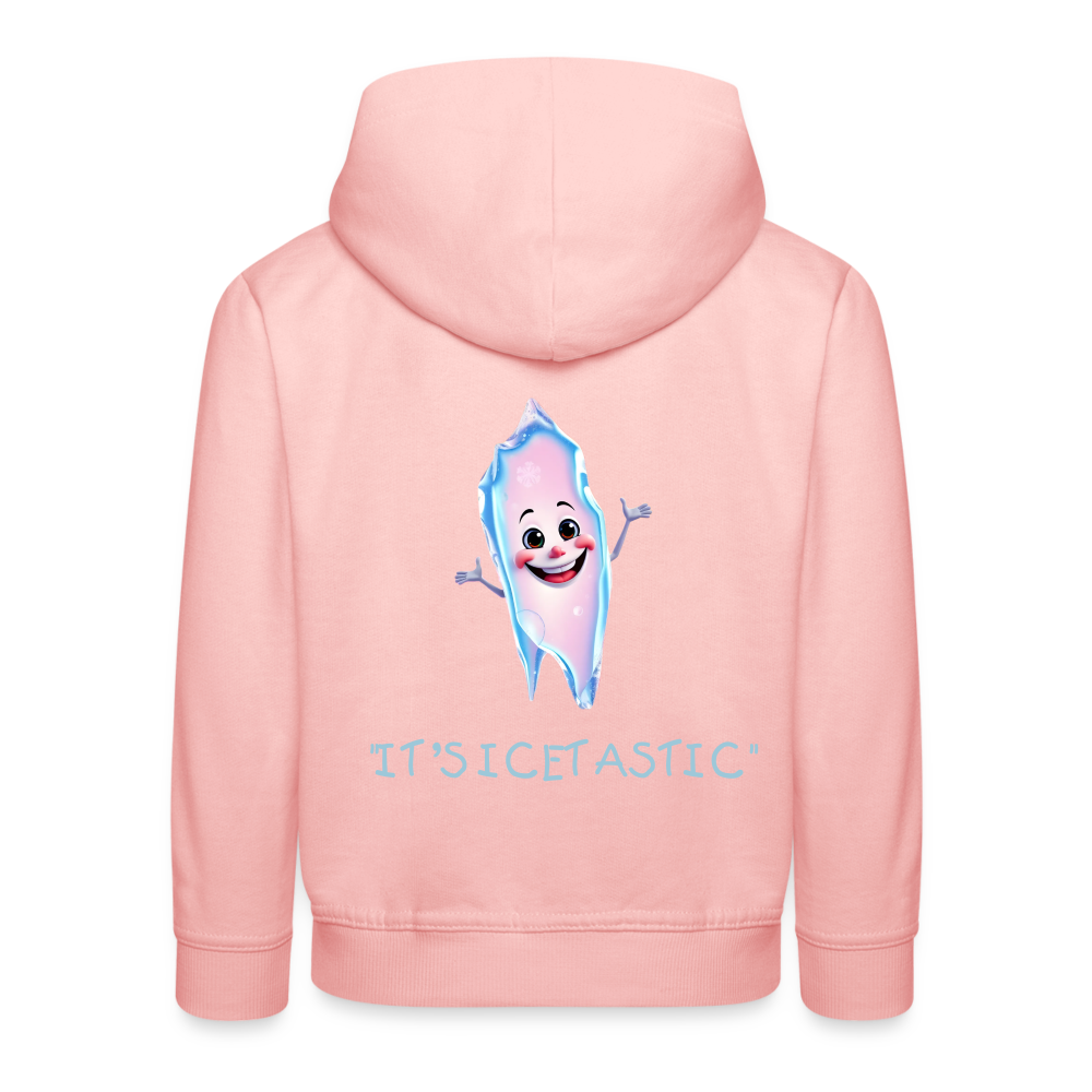 "IT'S ICETASTIC" CHILDREN'S HOODIE - crystal pink