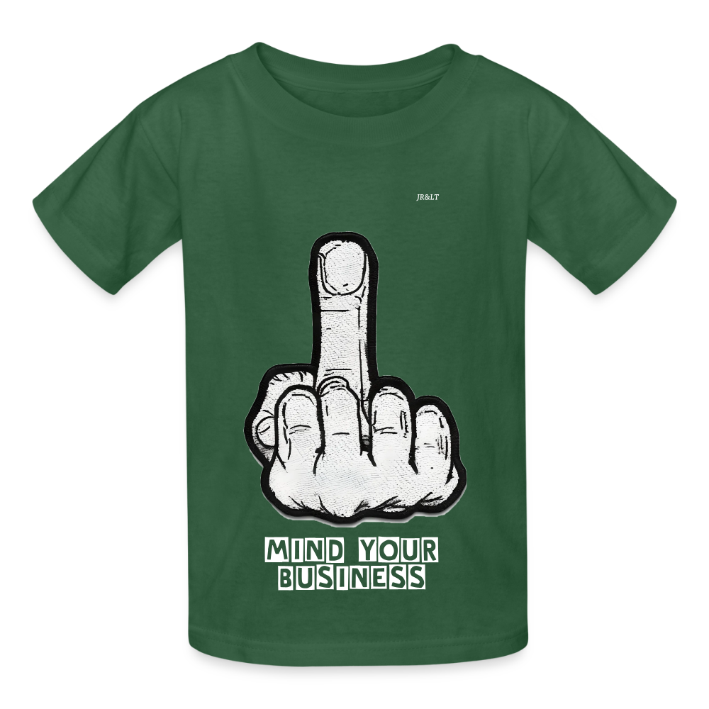 MIND YOUR BUSINESS - KIDS T-SHIRT - bottle green