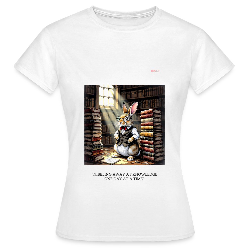 "PROFESSOR FLUFFY" - WOMEN'S CLASSIC T-SHIRT - white