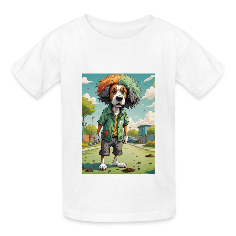 WOOF - CHILDREN'S T-SHIRT - white