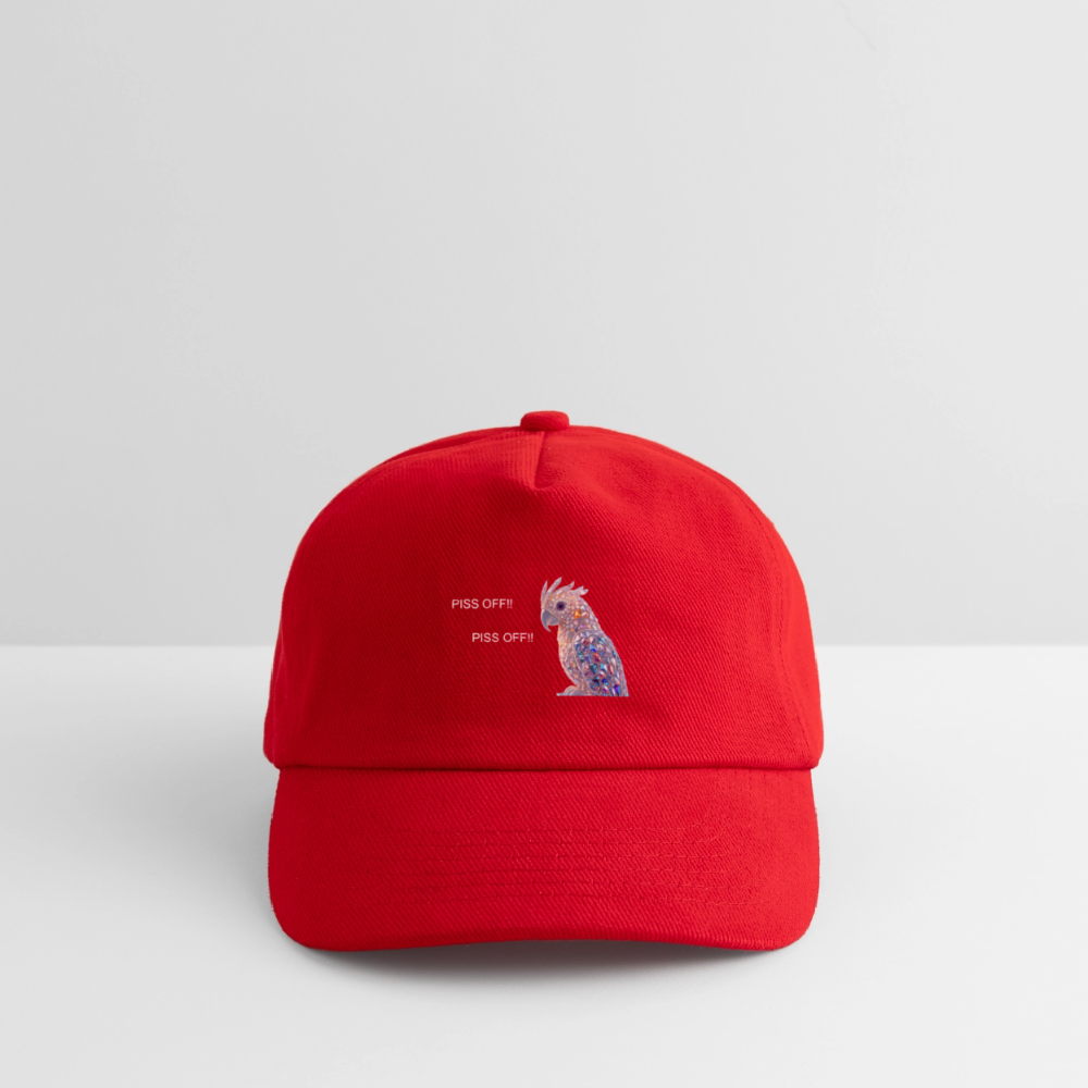 POLLY DONT WANT NO CRACKERS- KIDS BASEBALL CAP - red