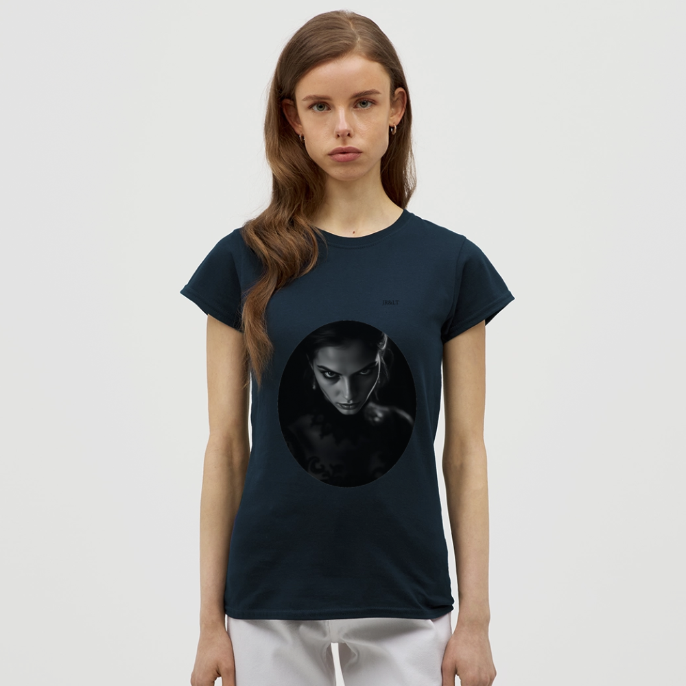 SULTRY TEMPTRESS - WOMEN'S CLASSIC T-SHIRT - navy
