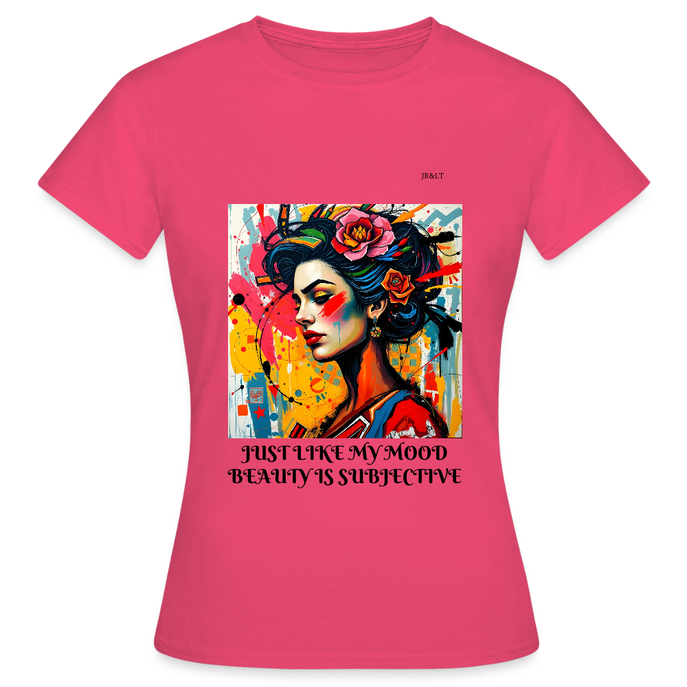 JUST LIKE MY MOOD" WOMEN'S CLASSIC T-SHIRT - azalea