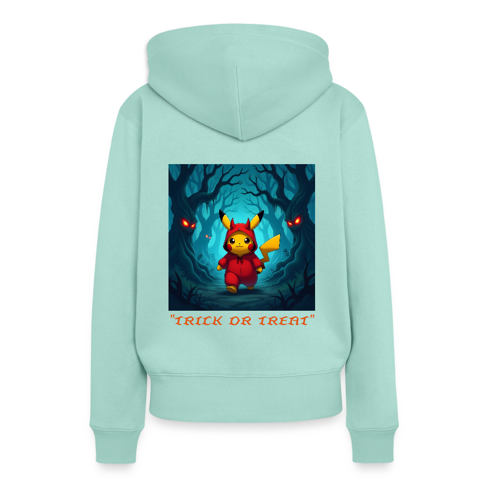 "TRICK OR TREAT" - WOMEN'S HOODIE - mint
