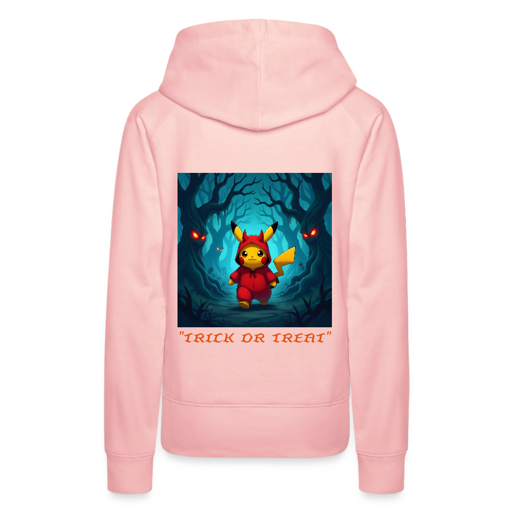 "TRICK OR TREAT" - WOMEN'S HOODIE - crystal pink