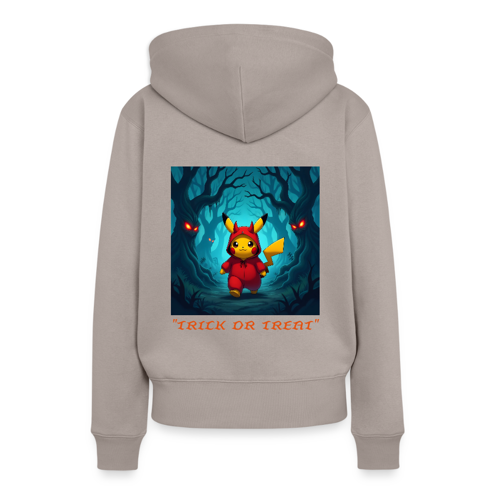"TRICK OR TREAT" - WOMEN'S HOODIE - taupe