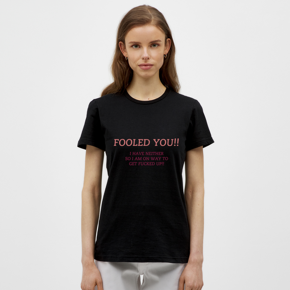 "WITH GREAT UDDERS" WOMEN'S CLASSIC T-SHIRT - black