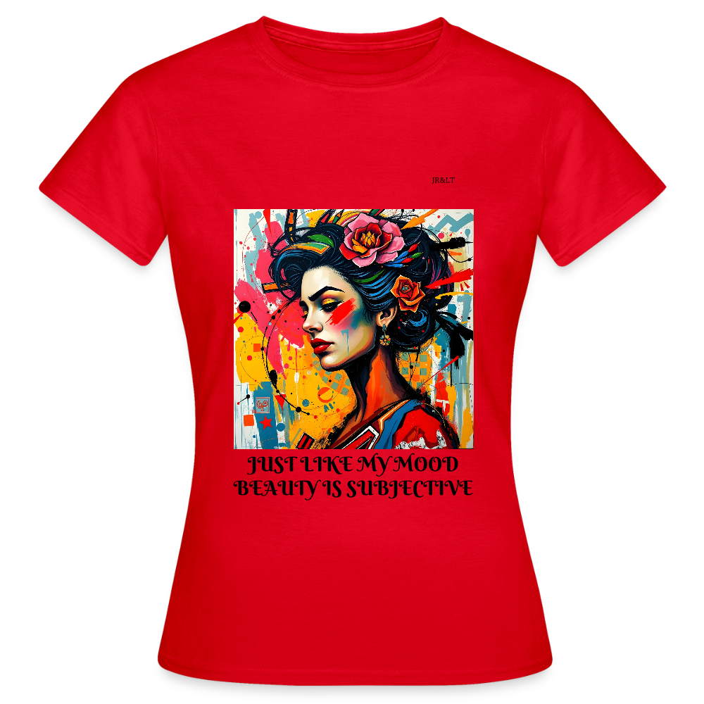 JUST LIKE MY MOOD" WOMEN'S CLASSIC T-SHIRT - red