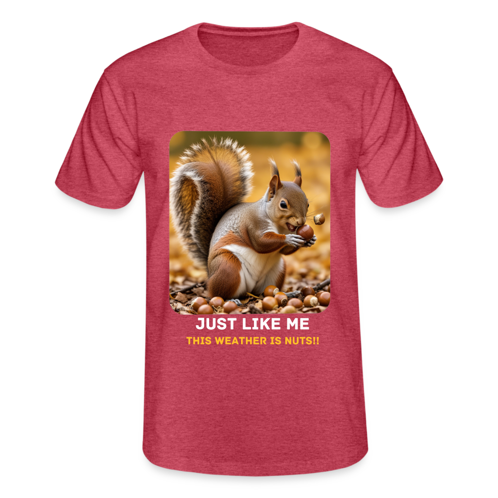 THIS WEATHER IS NUTS - MENS CLASSIC T-SHIRT - heather red