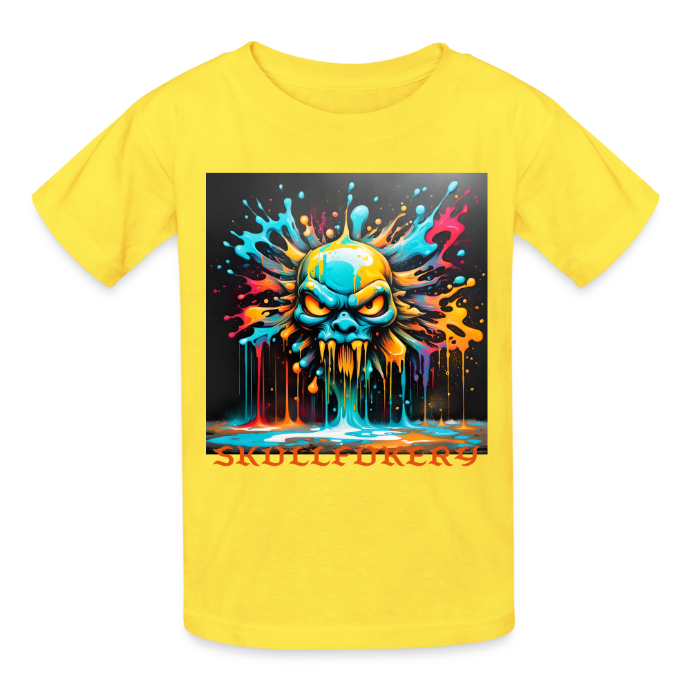 SKULLFUKERY - CHILDREN'S T-SHIRT - yellow