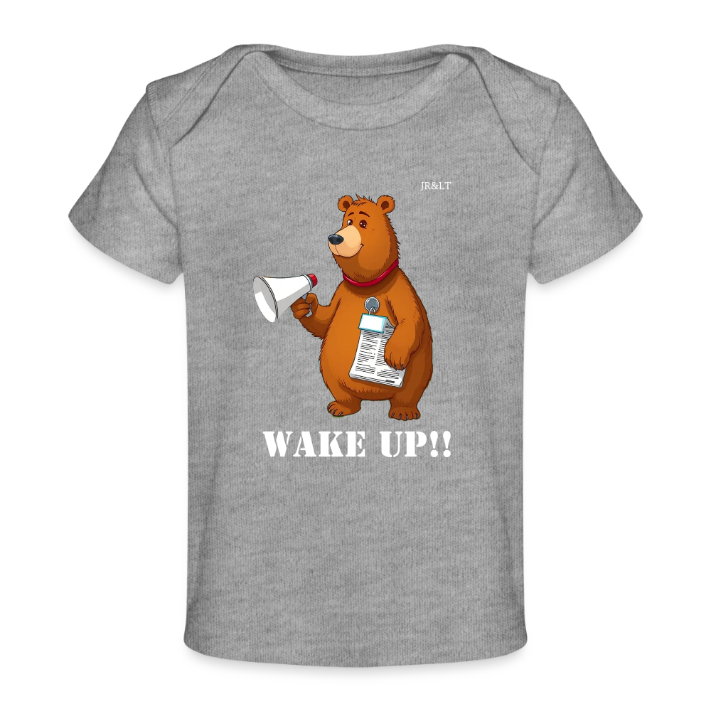 WAKE UP - BABY T-SHIRT - heather grey
