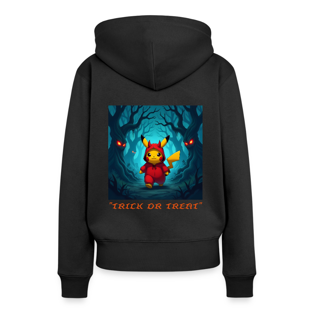 "TRICK OR TREAT" - WOMEN'S HOODIE - black