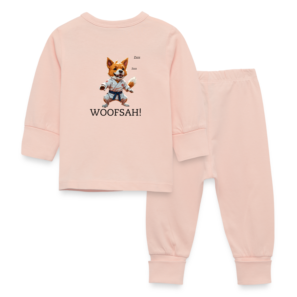 WOOFSAH! - BABY PAJAMAS - crystal pink