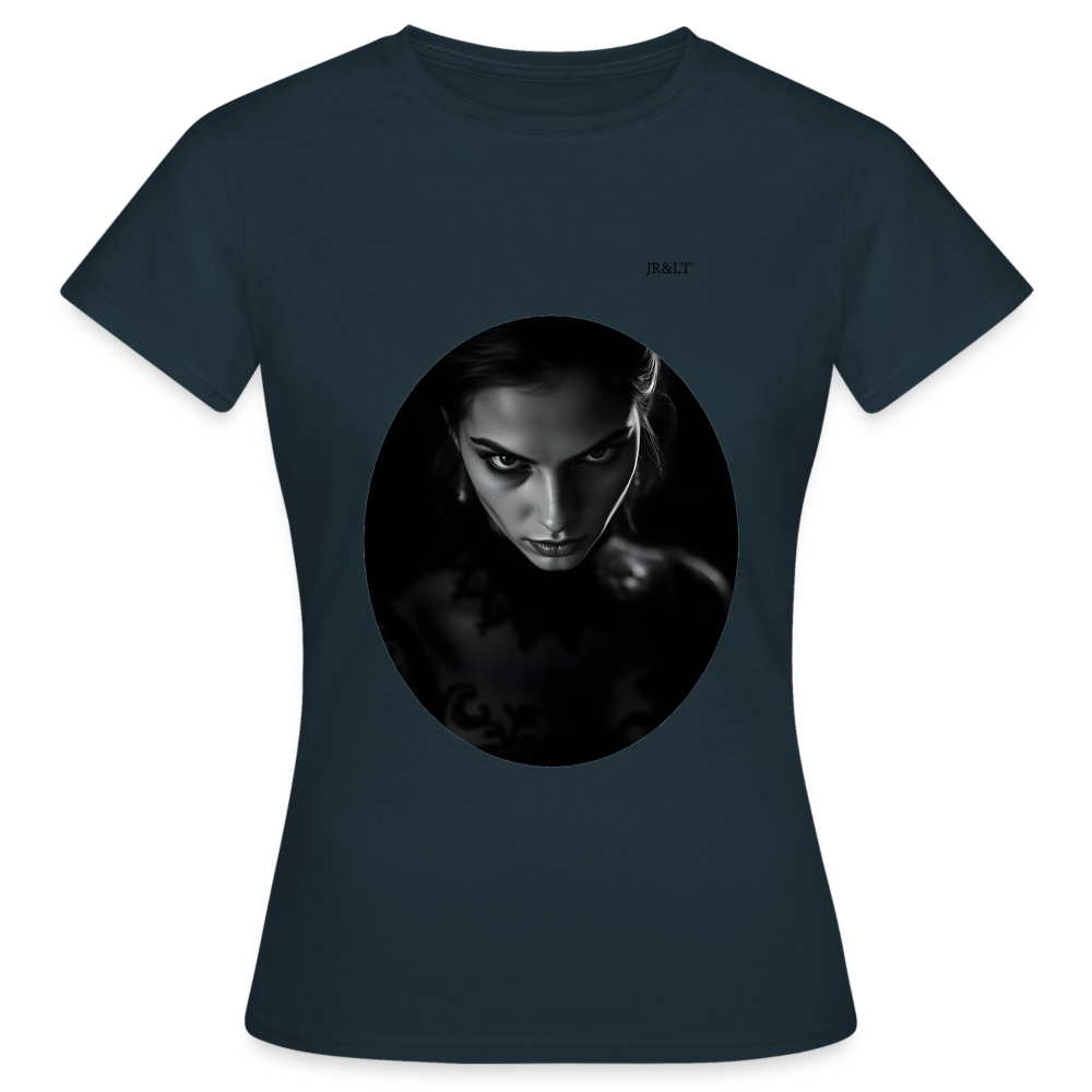 SULTRY TEMPTRESS - WOMEN'S CLASSIC T-SHIRT - navy