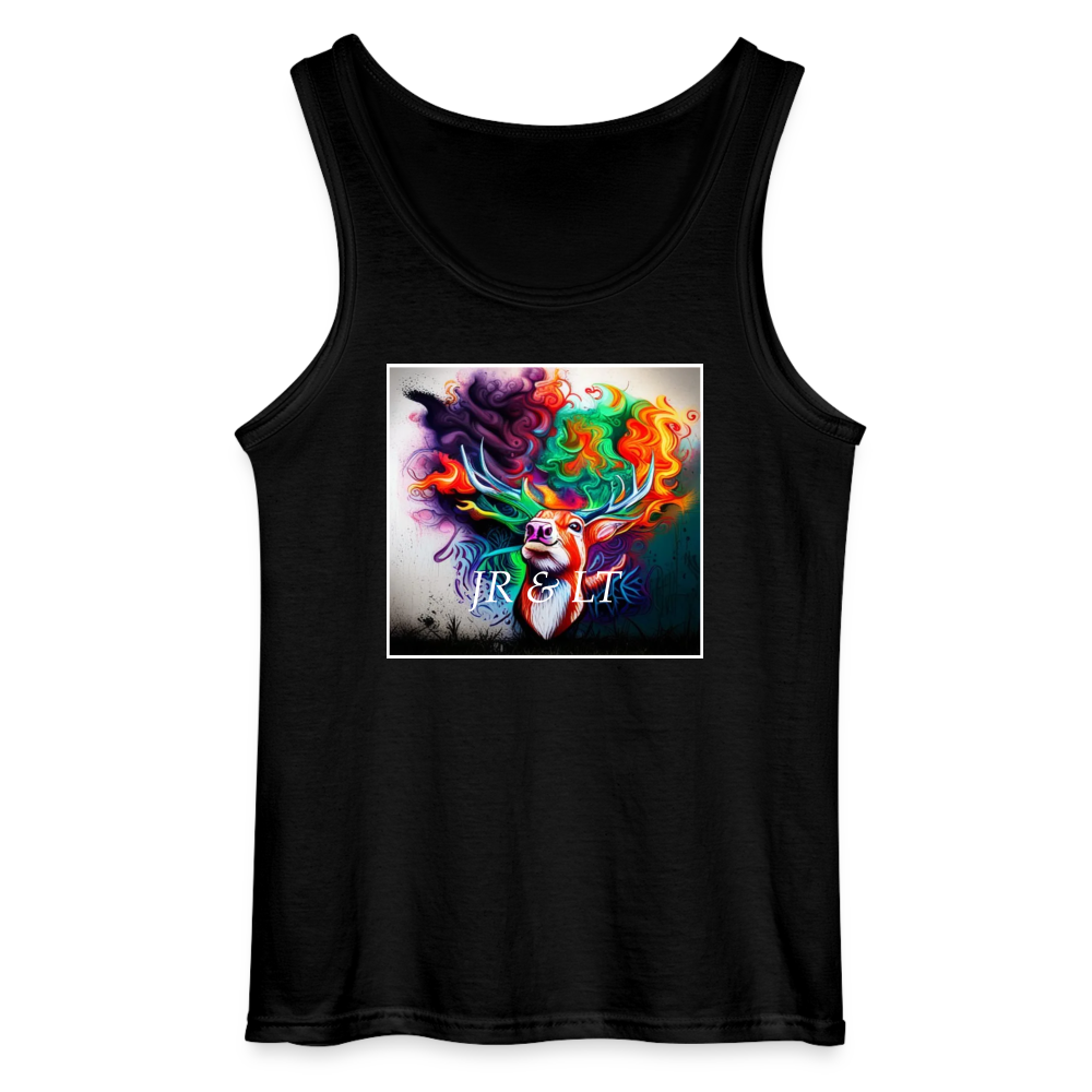 JR< TRADMARKED - MEN'S TANK TOP - black