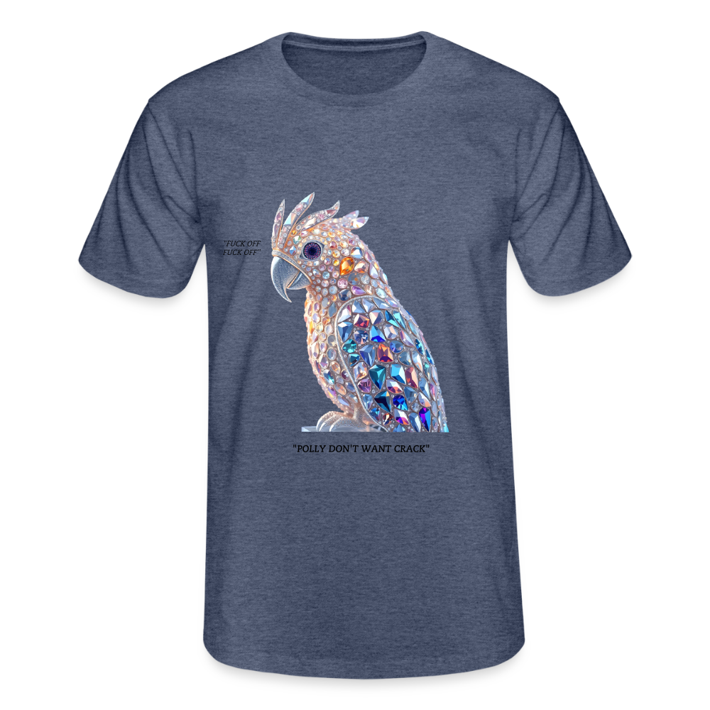 CRACK PARROT - MEN'S CLASSIC T-SHIRT - heather navy