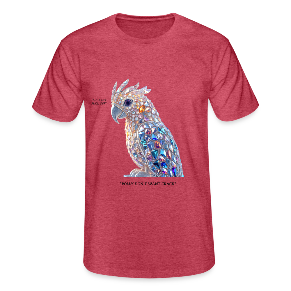 CRACK PARROT - MEN'S CLASSIC T-SHIRT - heather red