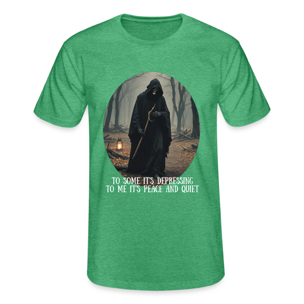 LONELY GRIM REAPER - MEN'S CLASSIC T-SHIRT - heather green
