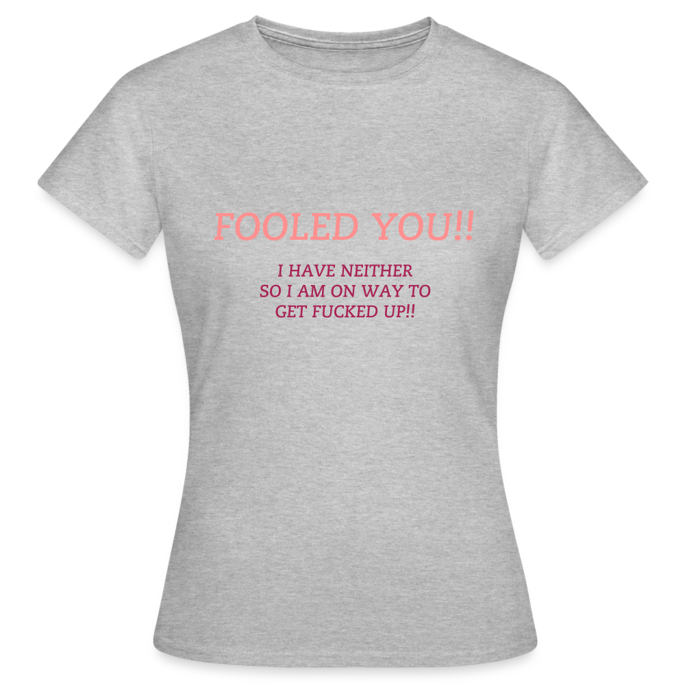 "WITH GREAT UDDERS" WOMEN'S CLASSIC T-SHIRT - heather grey