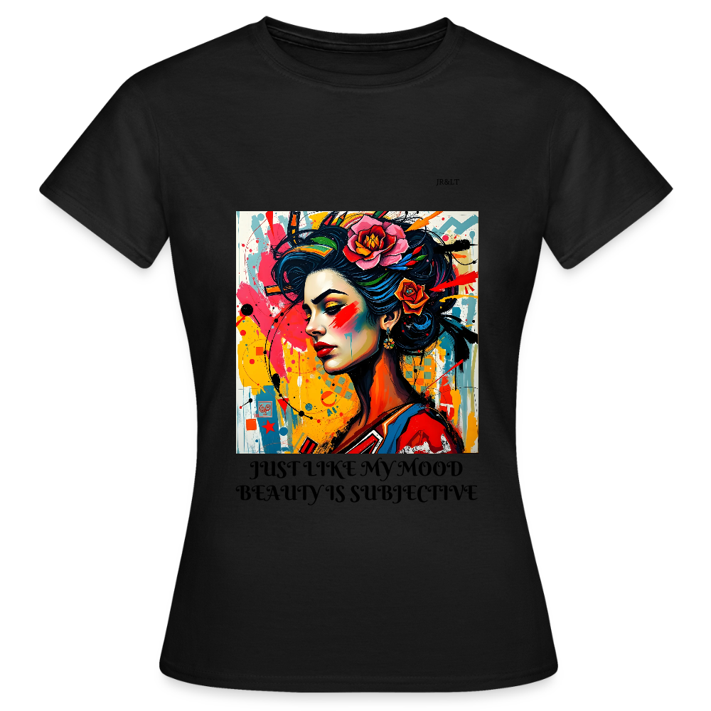 JUST LIKE MY MOOD" WOMEN'S CLASSIC T-SHIRT - black