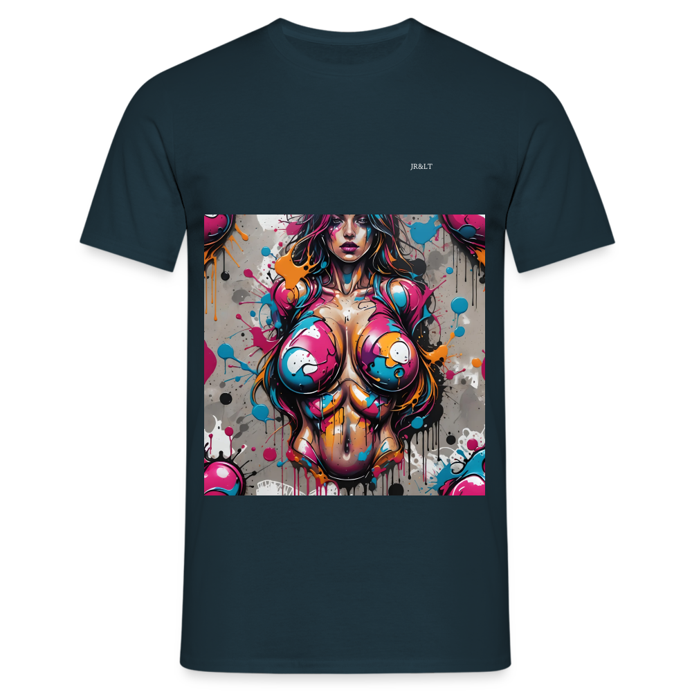BOOB'S MENS CLASSIC T-SHIRT - navy