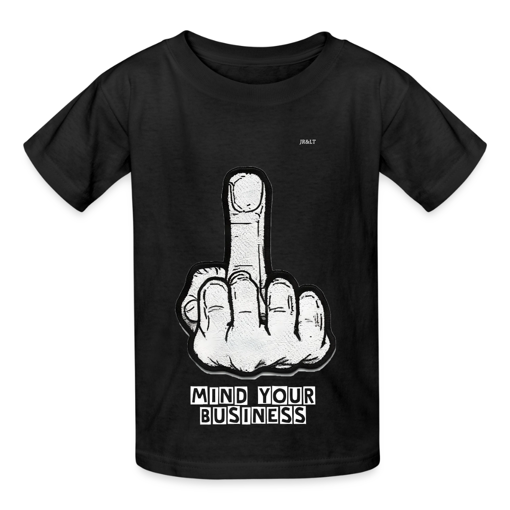 MIND YOUR BUSINESS - KIDS T-SHIRT - black