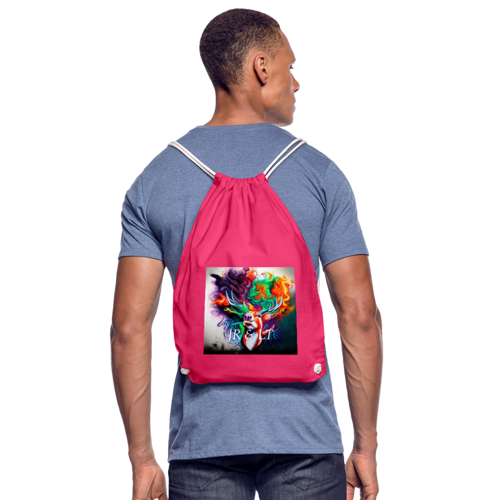 JR< -DRAWSTRING BAG - fuchsia