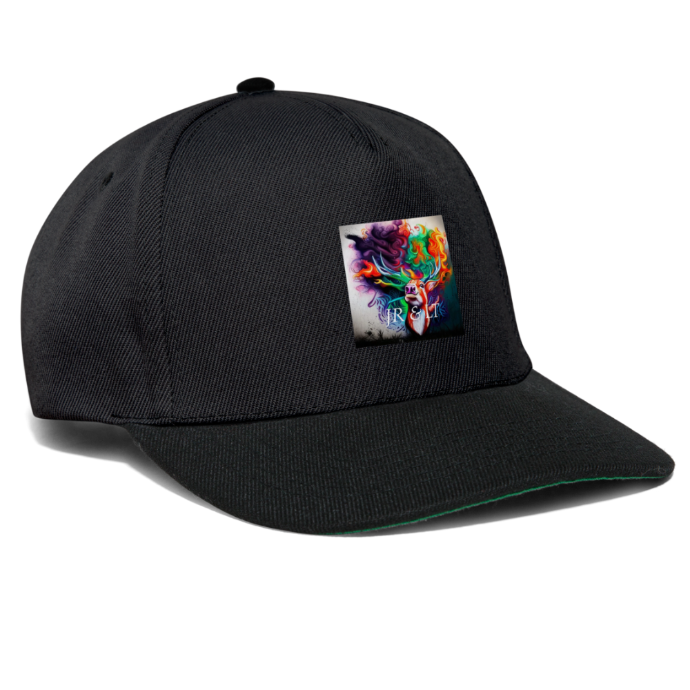JR< LOGO SNAP BACK - black/black