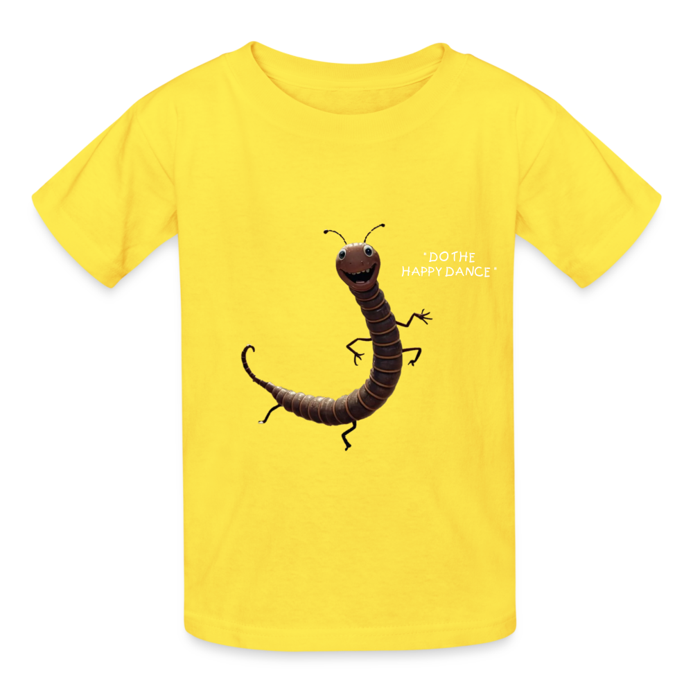DO THE HAPPY DANCE - CHILDREN'S T-SHIRT - yellow