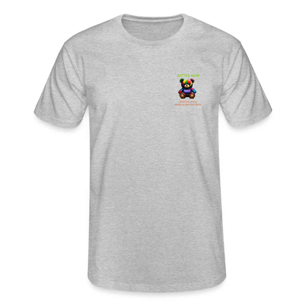 BATTLE BEAR!! MENS CLASSIC T-SHIRT - heather grey