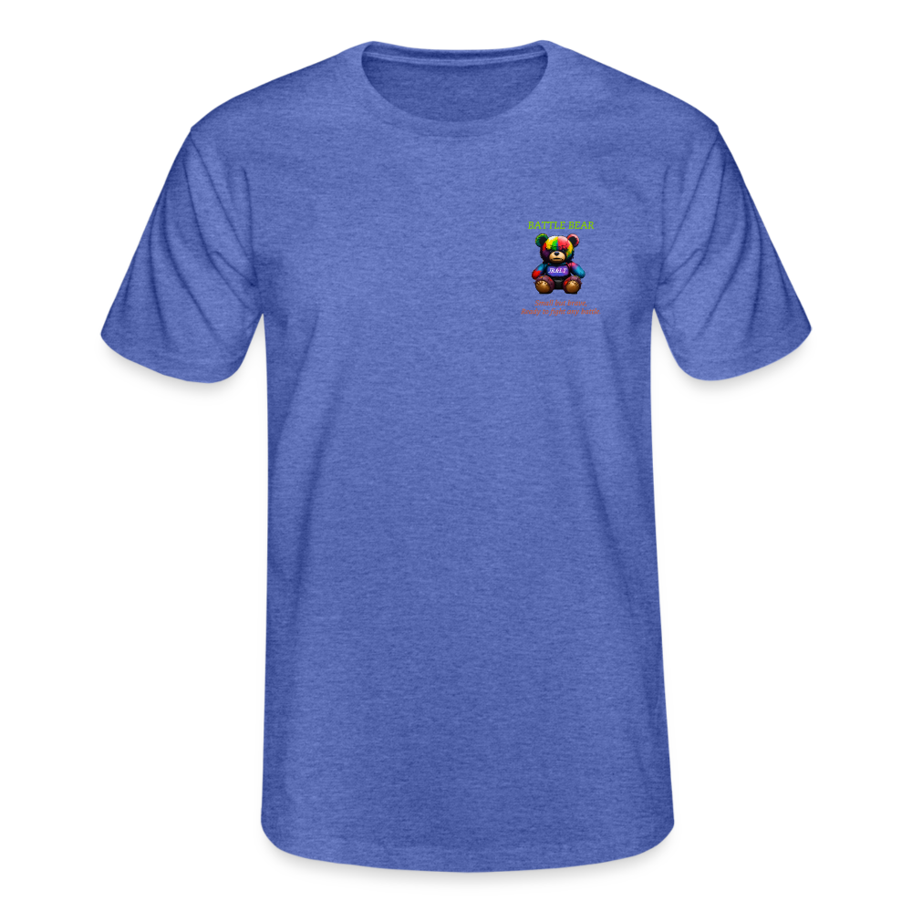 BATTLE BEAR!! MENS CLASSIC T-SHIRT - heather blue