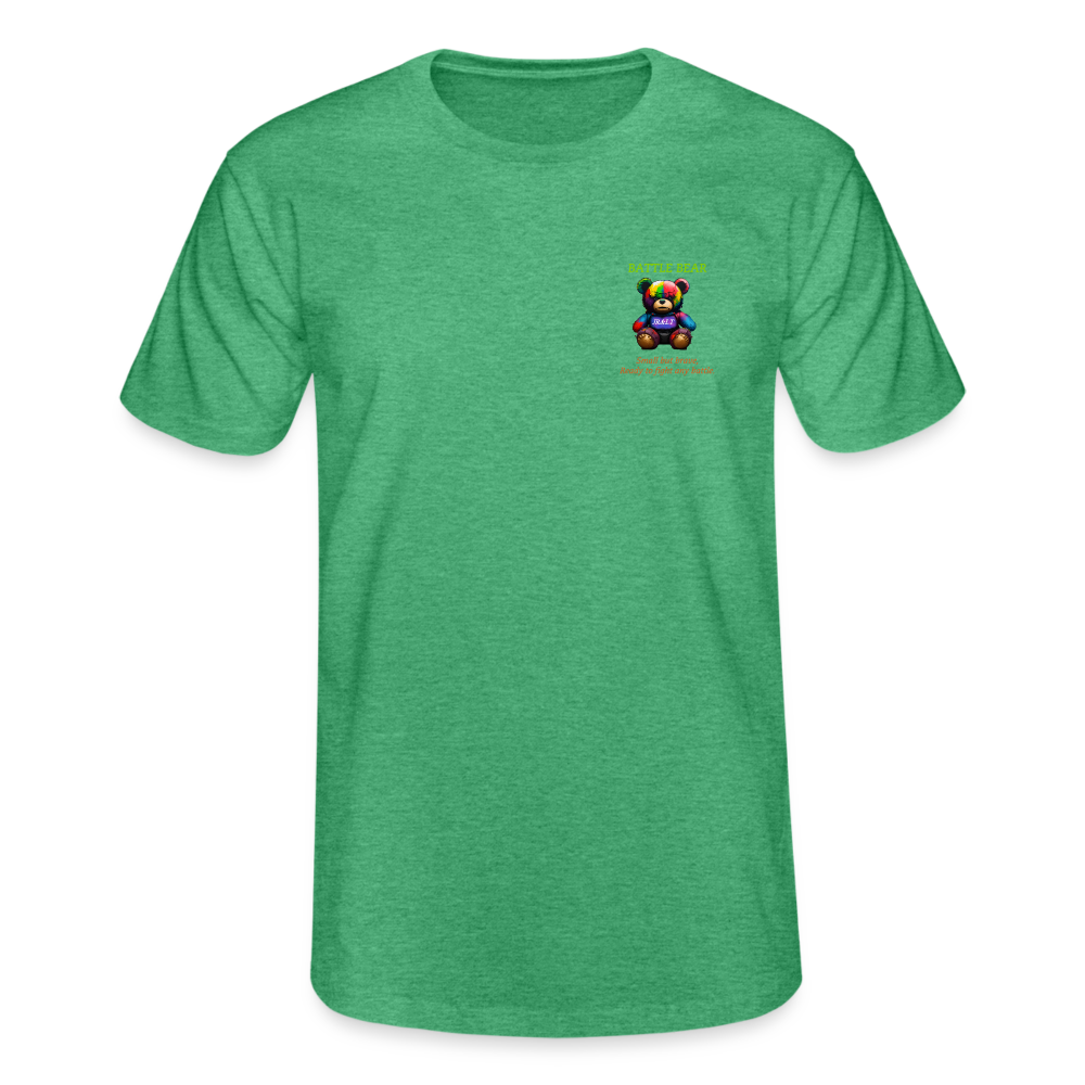 BATTLE BEAR!! MENS CLASSIC T-SHIRT - heather green