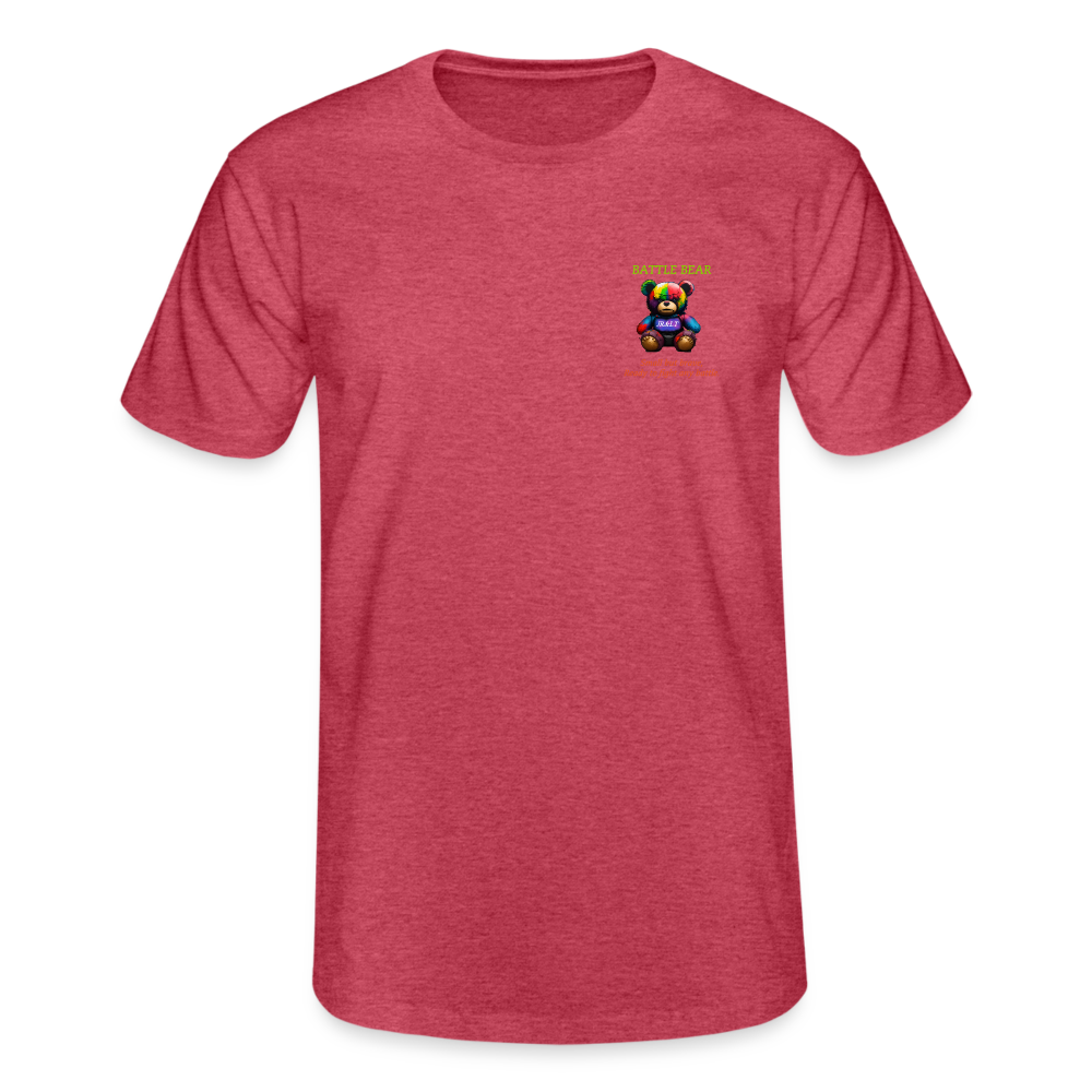 BATTLE BEAR!! MENS CLASSIC T-SHIRT - heather red
