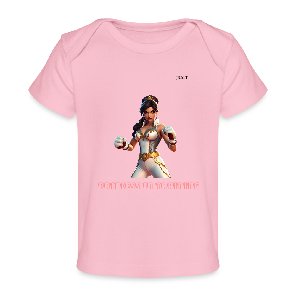 UP MIDDLE FINGER - BABY T-SHIRT - light pink