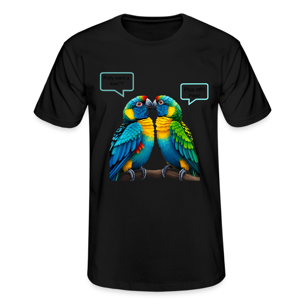 SQUABBLING PARROTS - MENS CLASSIC T-SHIRT - black