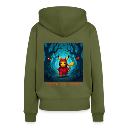 "TRICK OR TREAT" - WOMEN'S HOODIE - khaki