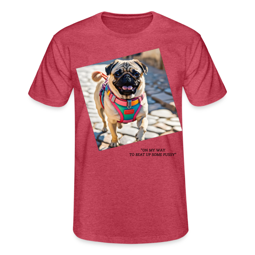 PUG - MEN'S CLASSIC T-SHIRT - heather red