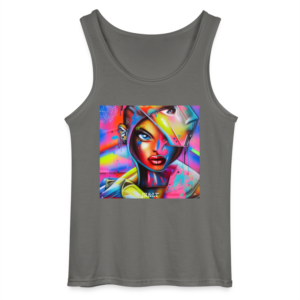 " DEAD INSIDE" MEN'S TANK TOP - charcoal grey