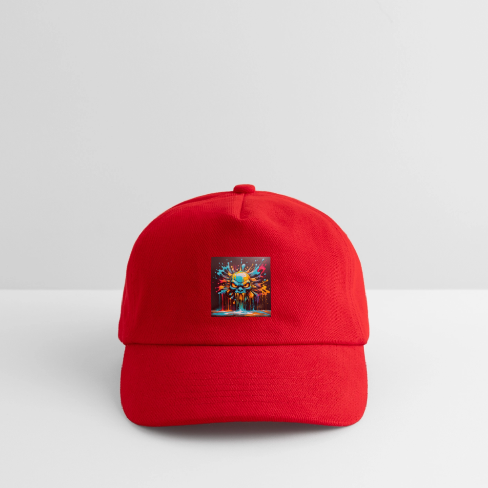 SKULLFUKERY - KIDS BASEBALL CAP - red