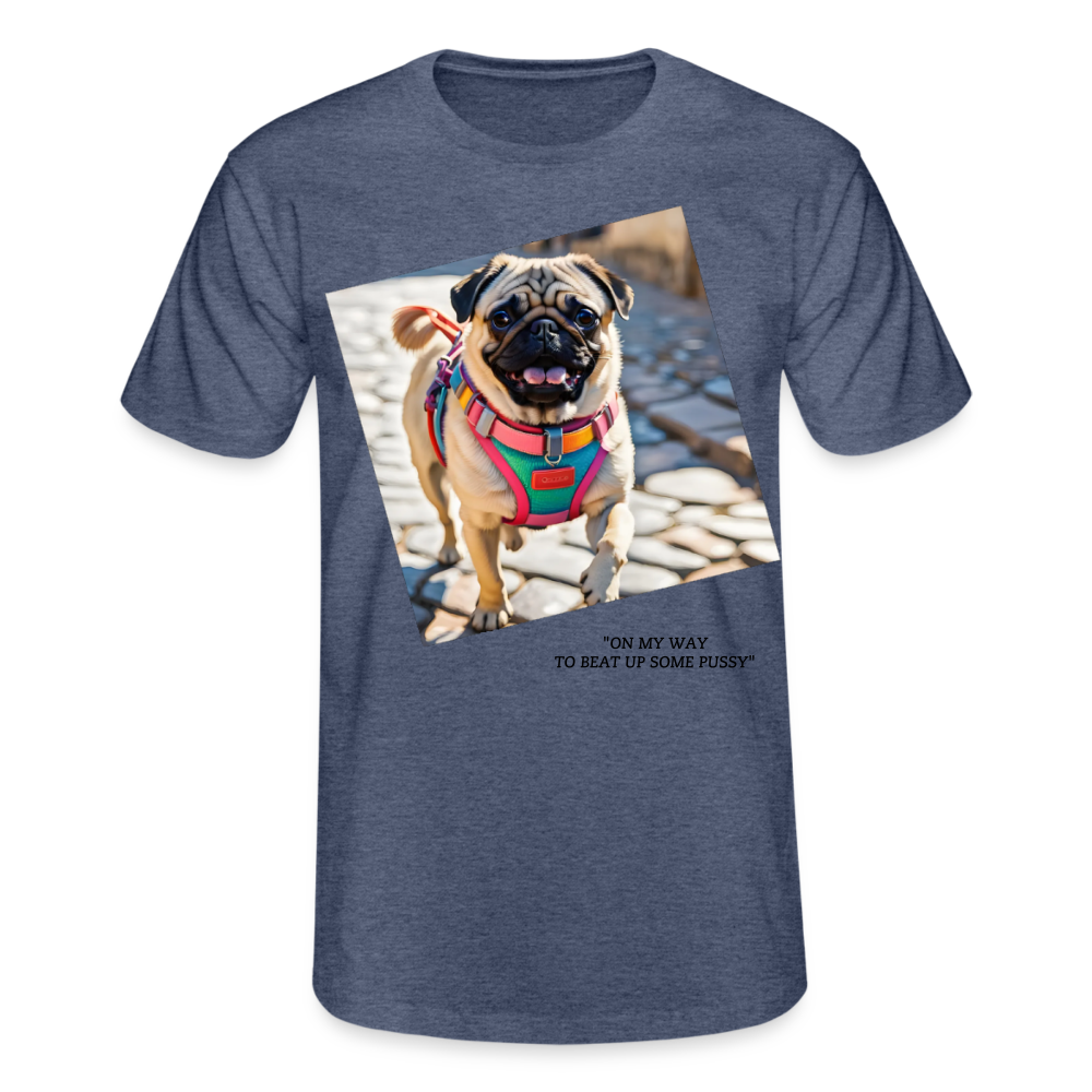PUG - MEN'S CLASSIC T-SHIRT - heather navy