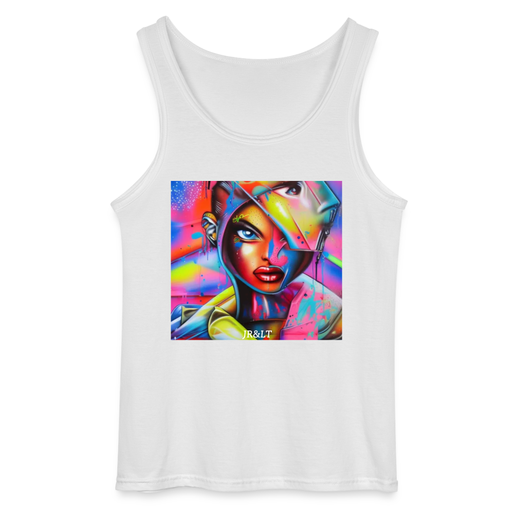 " DEAD INSIDE" MEN'S TANK TOP - white