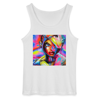 " DEAD INSIDE" MEN'S TANK TOP - white