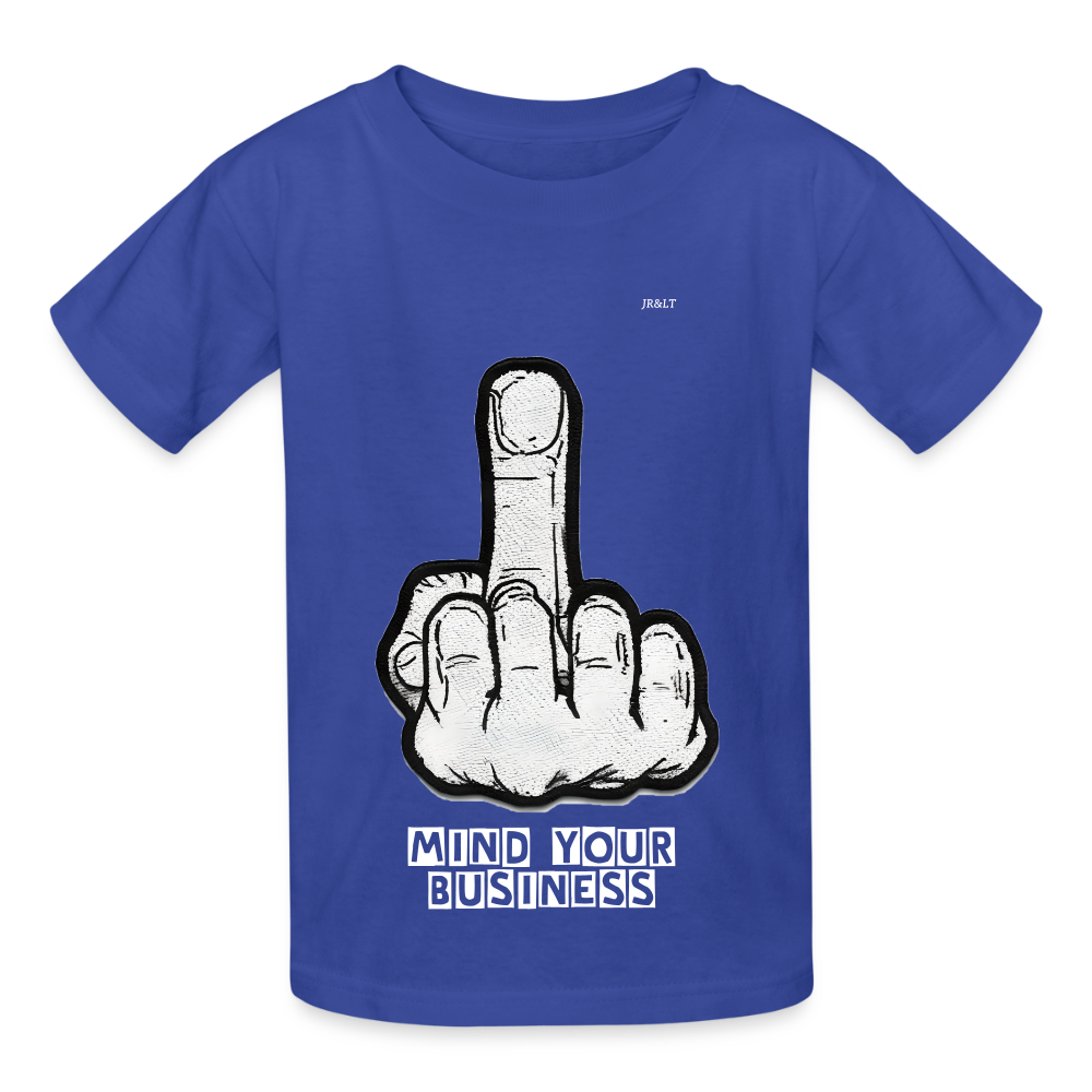 MIND YOUR BUSINESS - KIDS T-SHIRT - royal blue