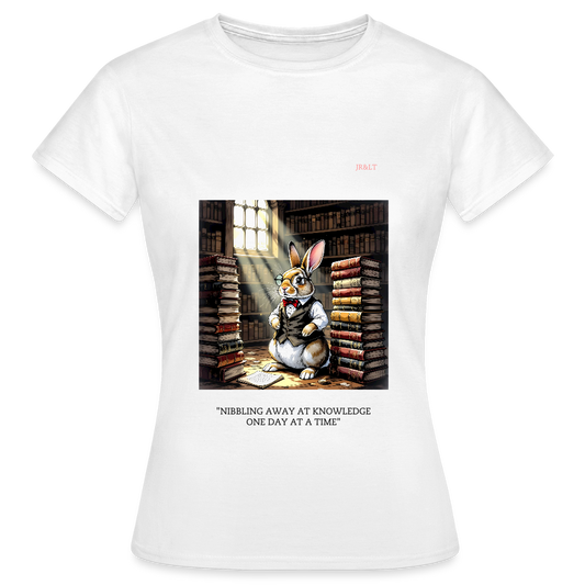 "PROFESSOR FLUFFY" - WOMEN'S CLASSIC T-SHIRT - white