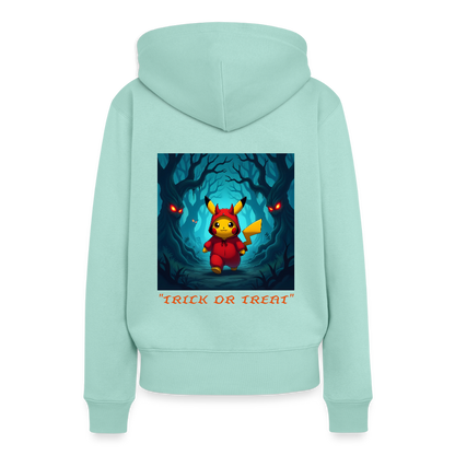 "TRICK OR TREAT" - WOMEN'S HOODIE - mint 