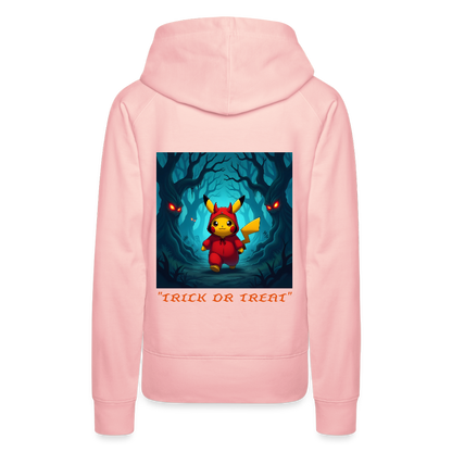 "TRICK OR TREAT" - WOMEN'S HOODIE - crystal pink