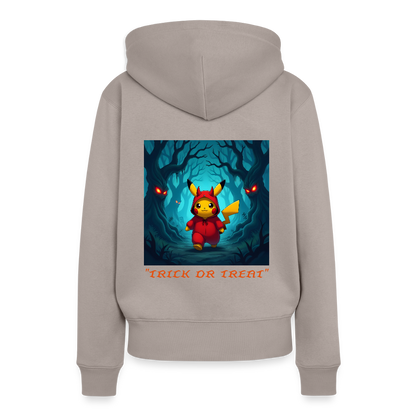 "TRICK OR TREAT" - WOMEN'S HOODIE - taupe