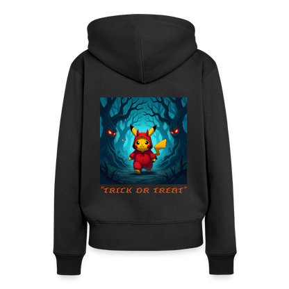 "TRICK OR TREAT" - WOMEN'S HOODIE - black